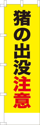 猪の出没注意