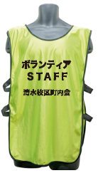 名入れ可能ビブス緑色