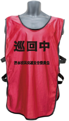 名入れ可能ビブス赤色