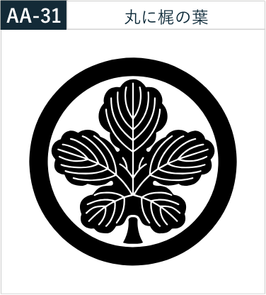 丸に梶の葉