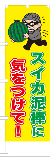 スイカ泥棒に気をつけて！