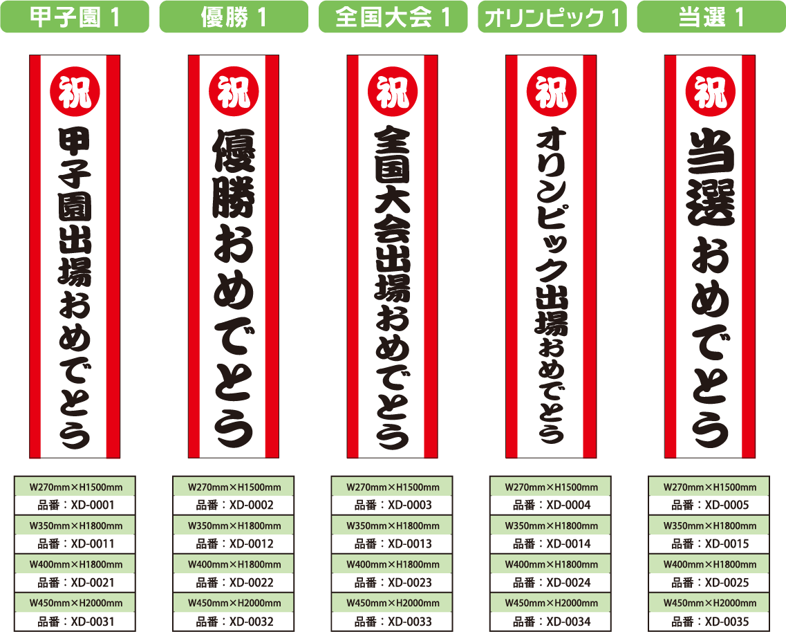 規格品垂れ幕について